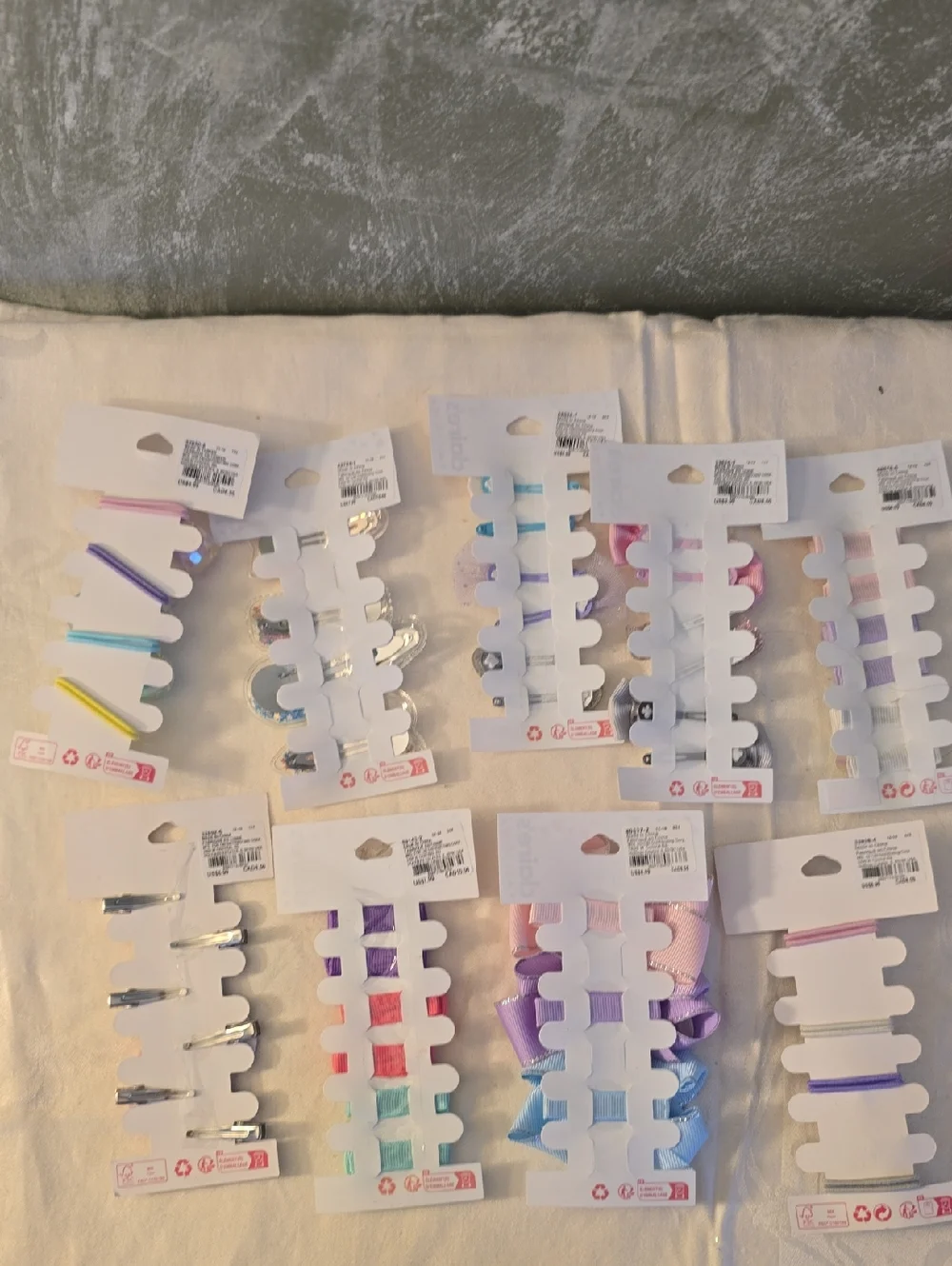 9 Claire's Pastel Hair Clip Bundle, Many Different Designs All New